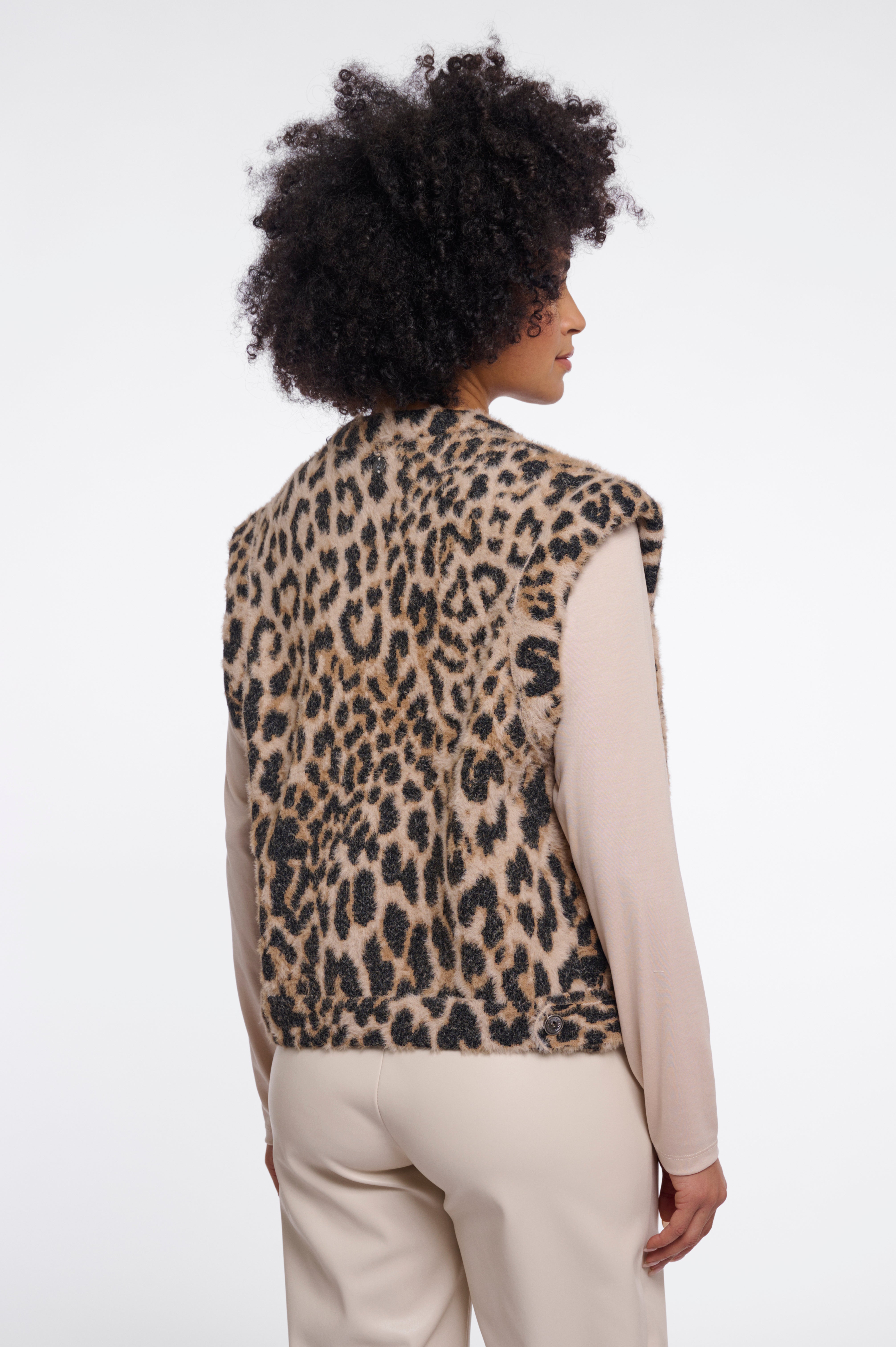 Cappotto donna art. Elona Rino & Pelle Light leopard