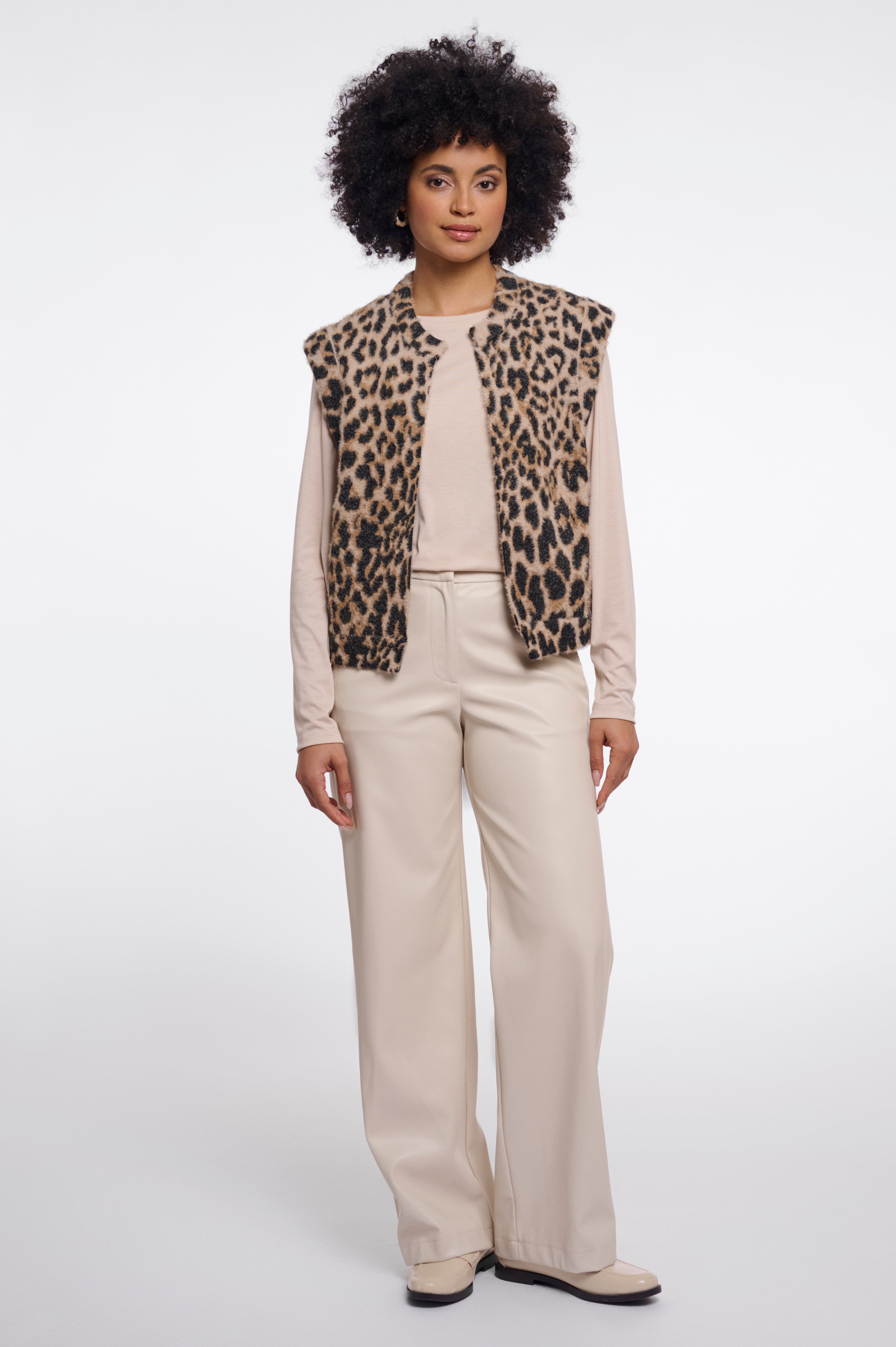 Cappotto donna art. Elona Rino & Pelle Light leopard