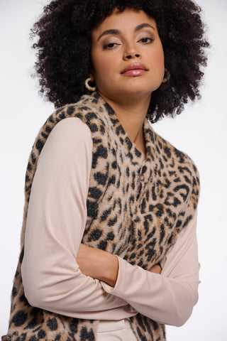 Cappotto donna art. Elona Rino & Pelle Light leopard