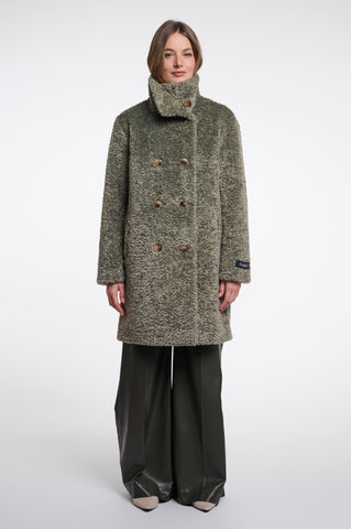Cappotto donna art. Ena Rino & Pelle Misty basil