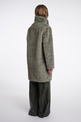 Cappotto donna art. Ena Rino & Pelle Misty basil