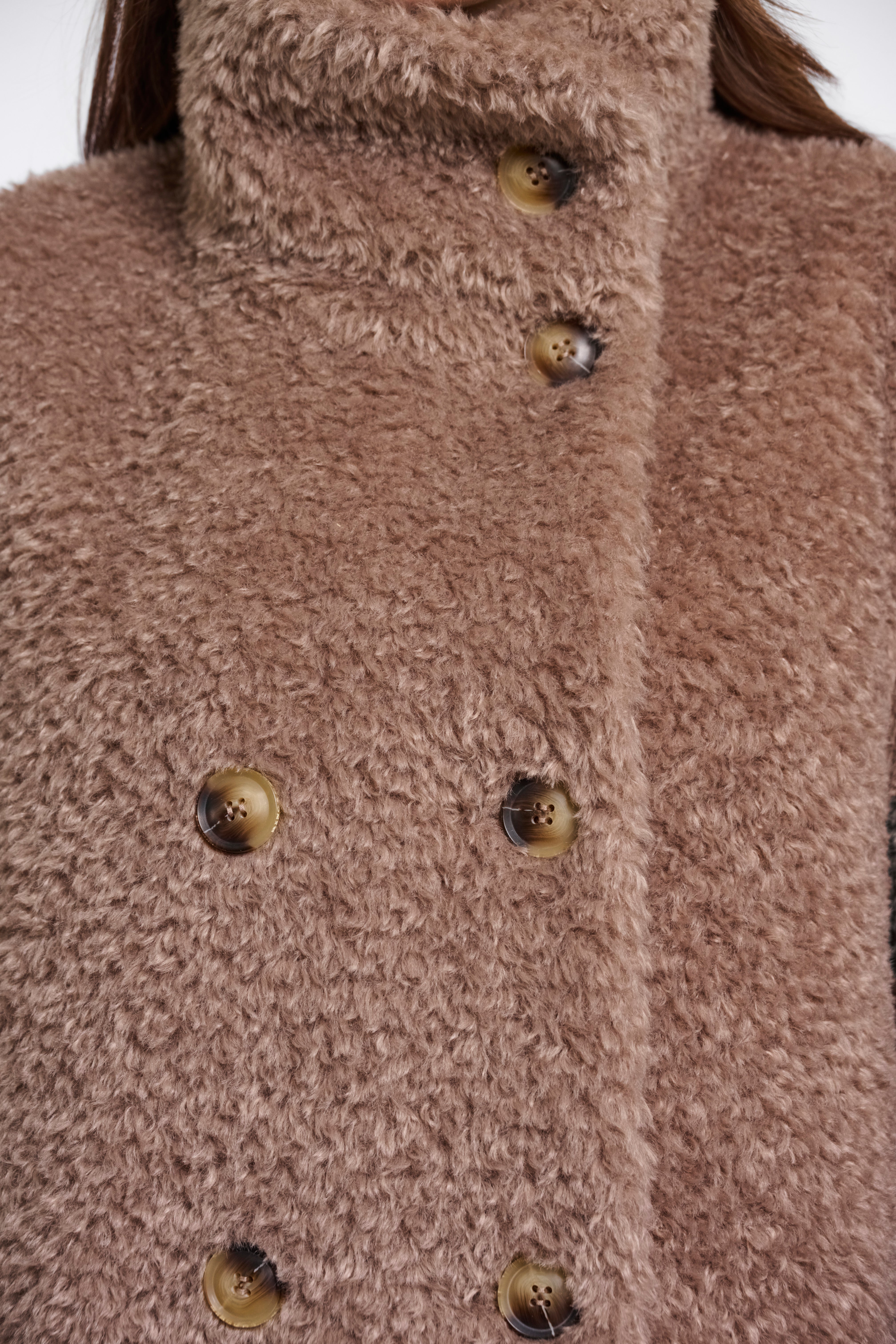 Cappotto donna art. Ena Rino & Pelle Mocha latte