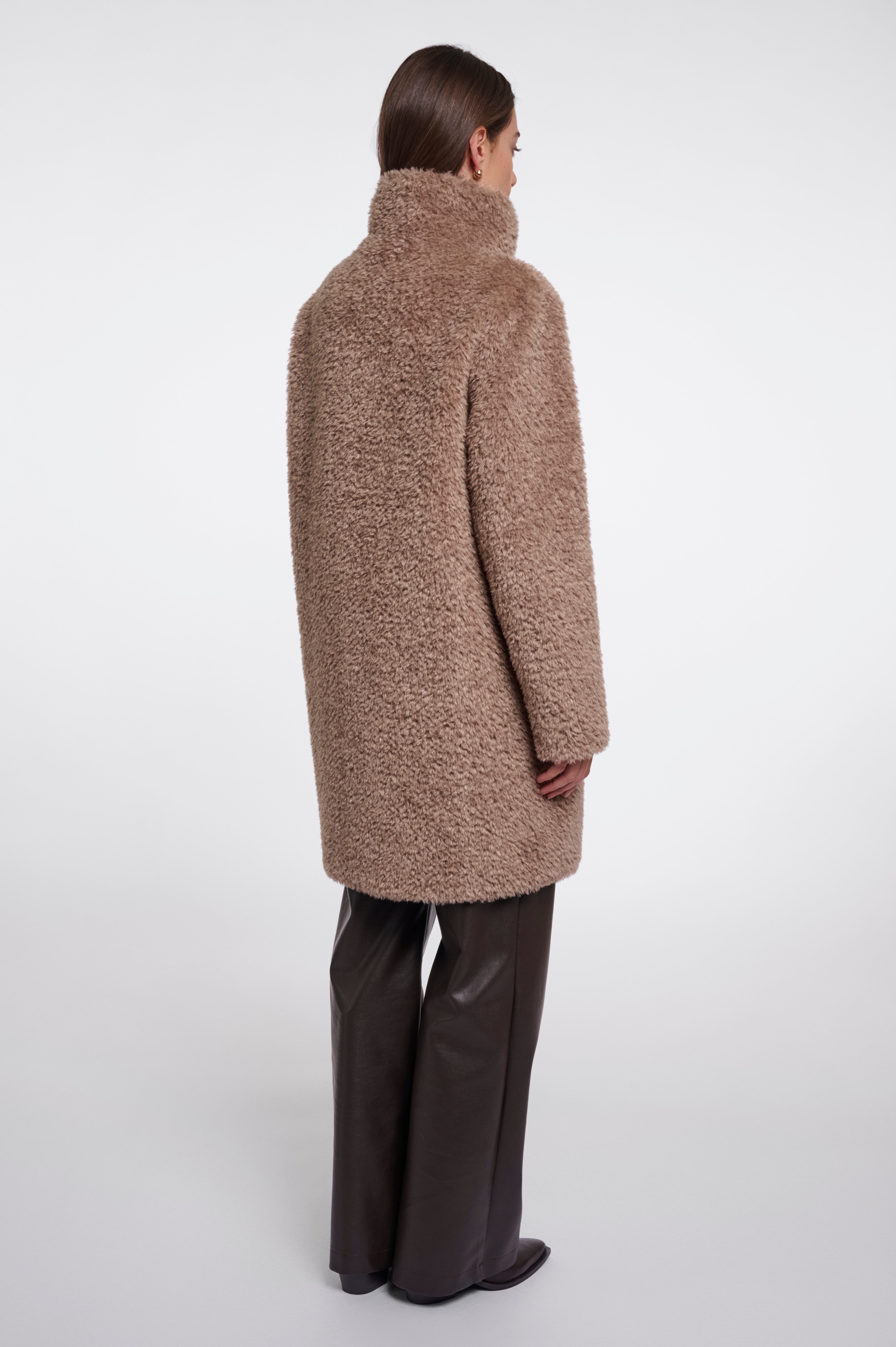 Cappotto donna art. Ena Rino & Pelle Mocha latte