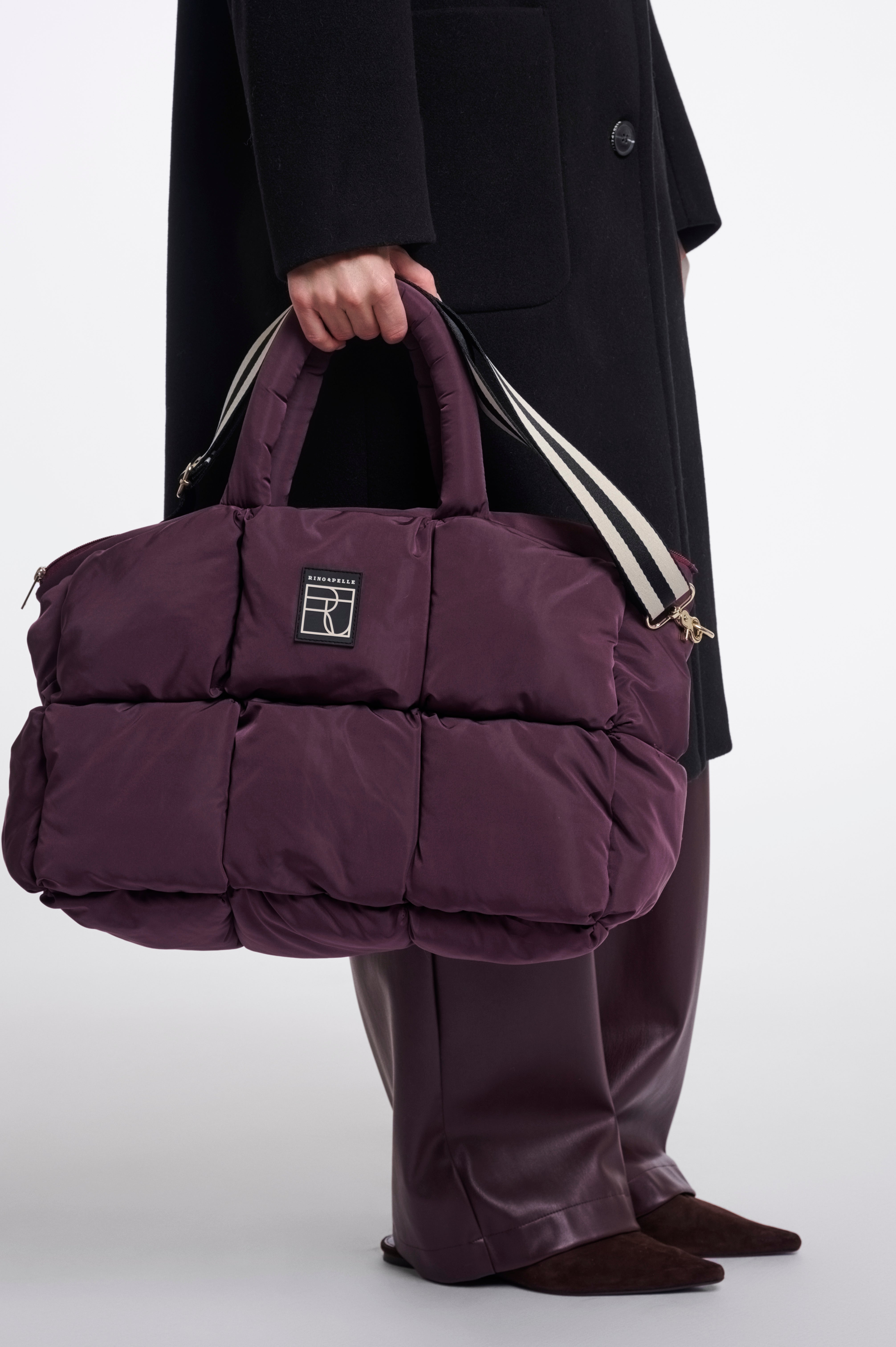 Borsa donna art. Fabienne Rino & Pelle Aubergine