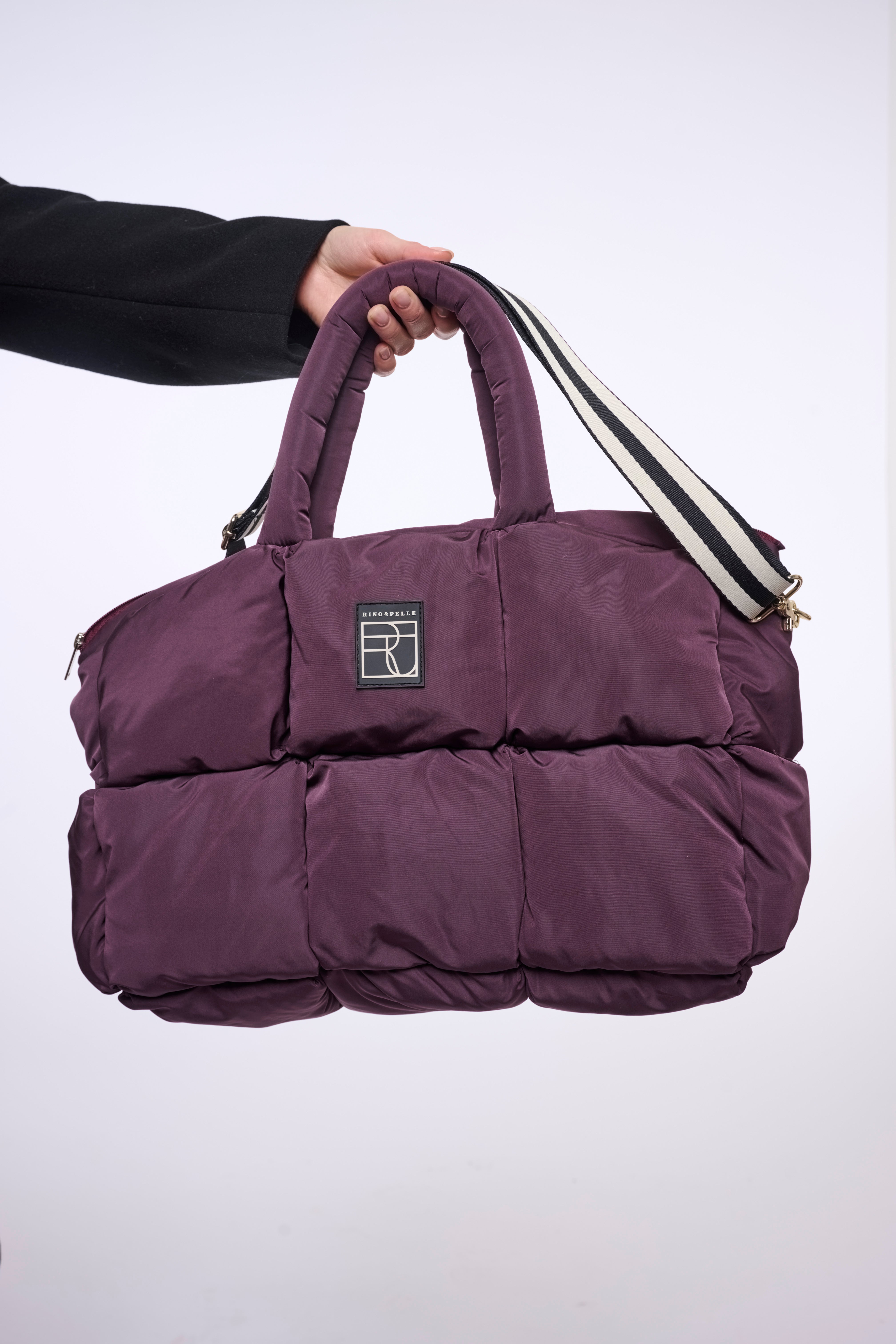 Borsa donna art. Fabienne Rino & Pelle Aubergine