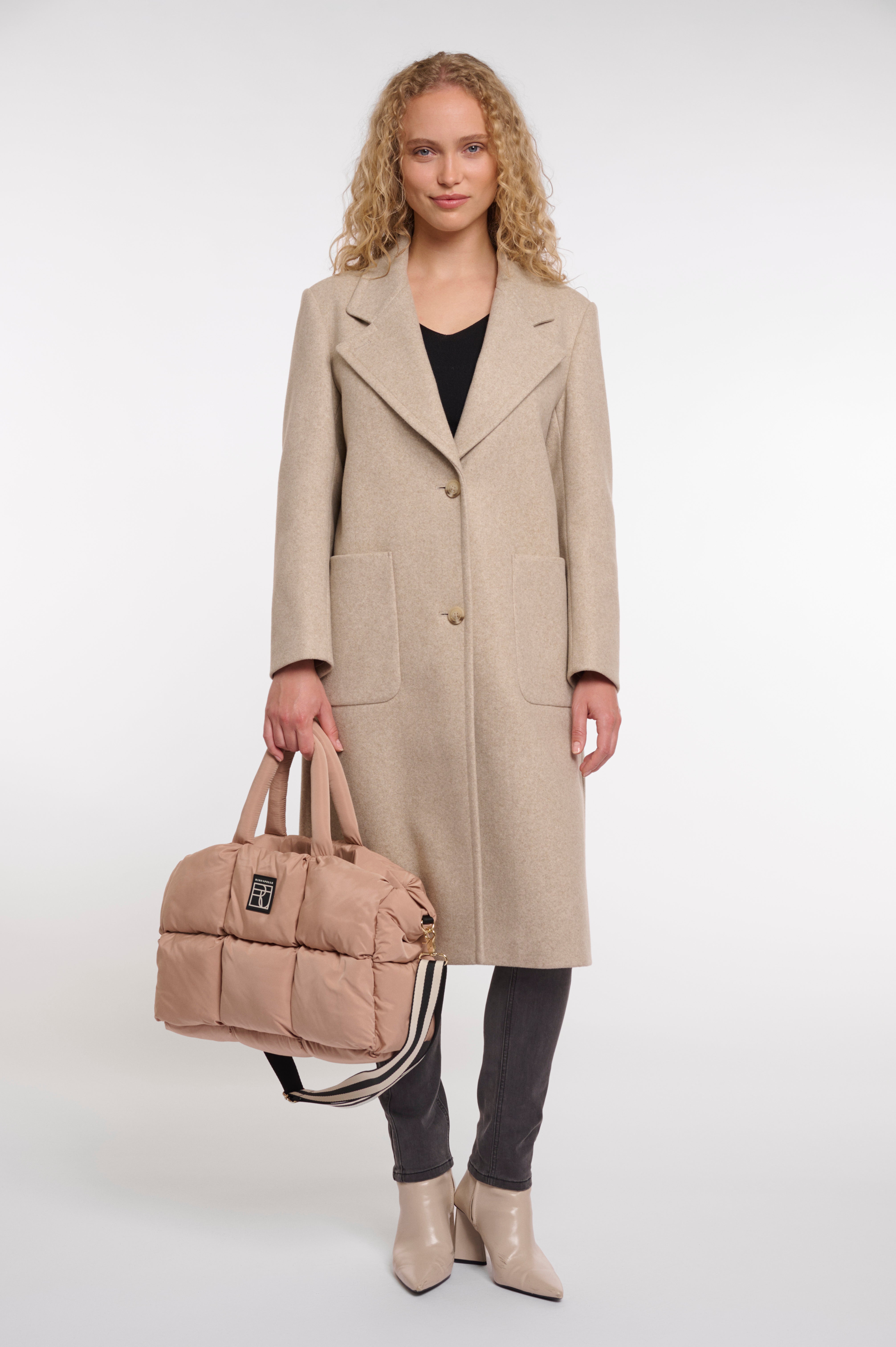 Borsa donna art. Fabienne Rino & Pelle Light beige
