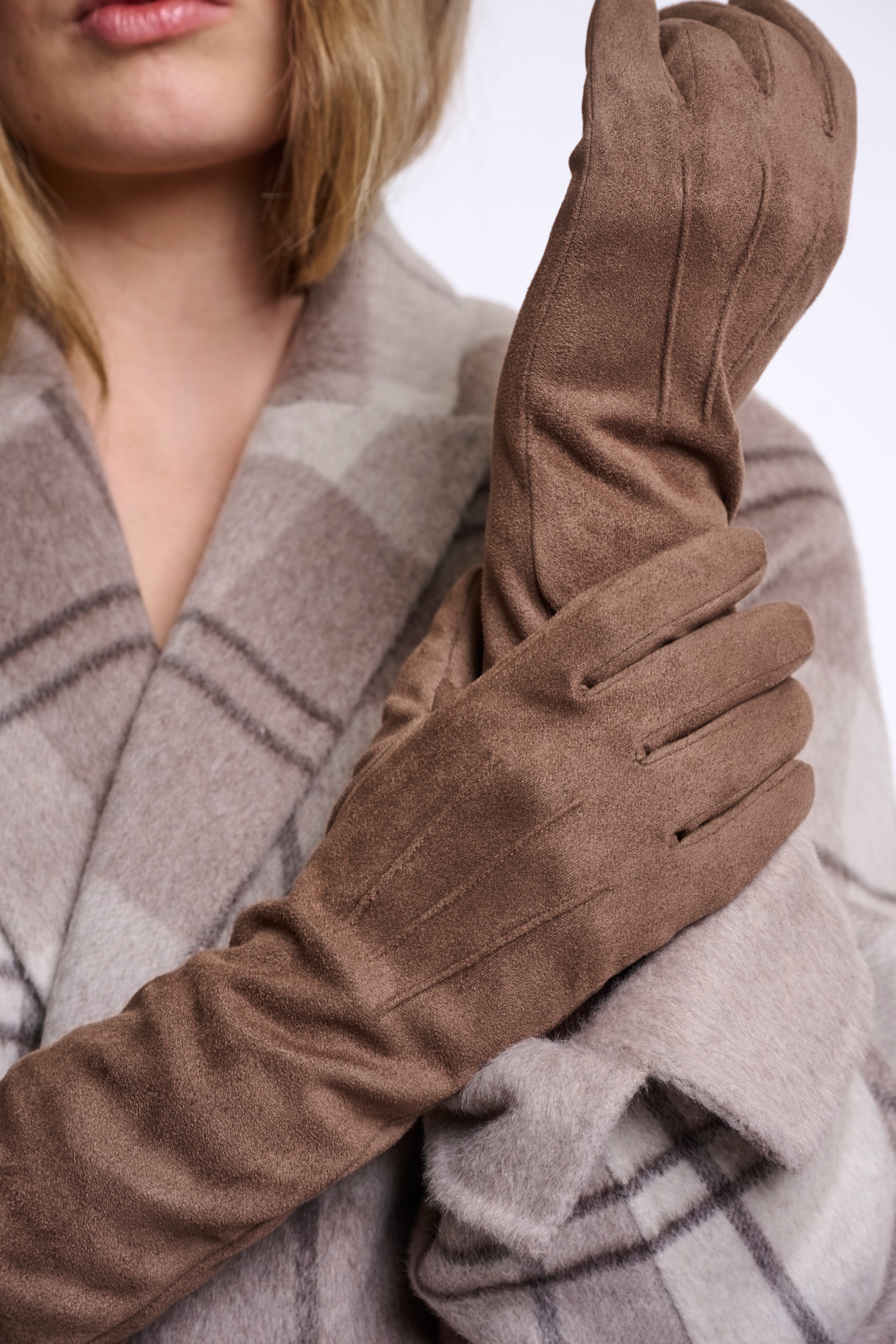 Guanti donna art. Feniks Rino & Pelle Brown russet