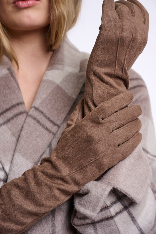 Guanti donna art. Feniks Rino & Pelle Brown russet