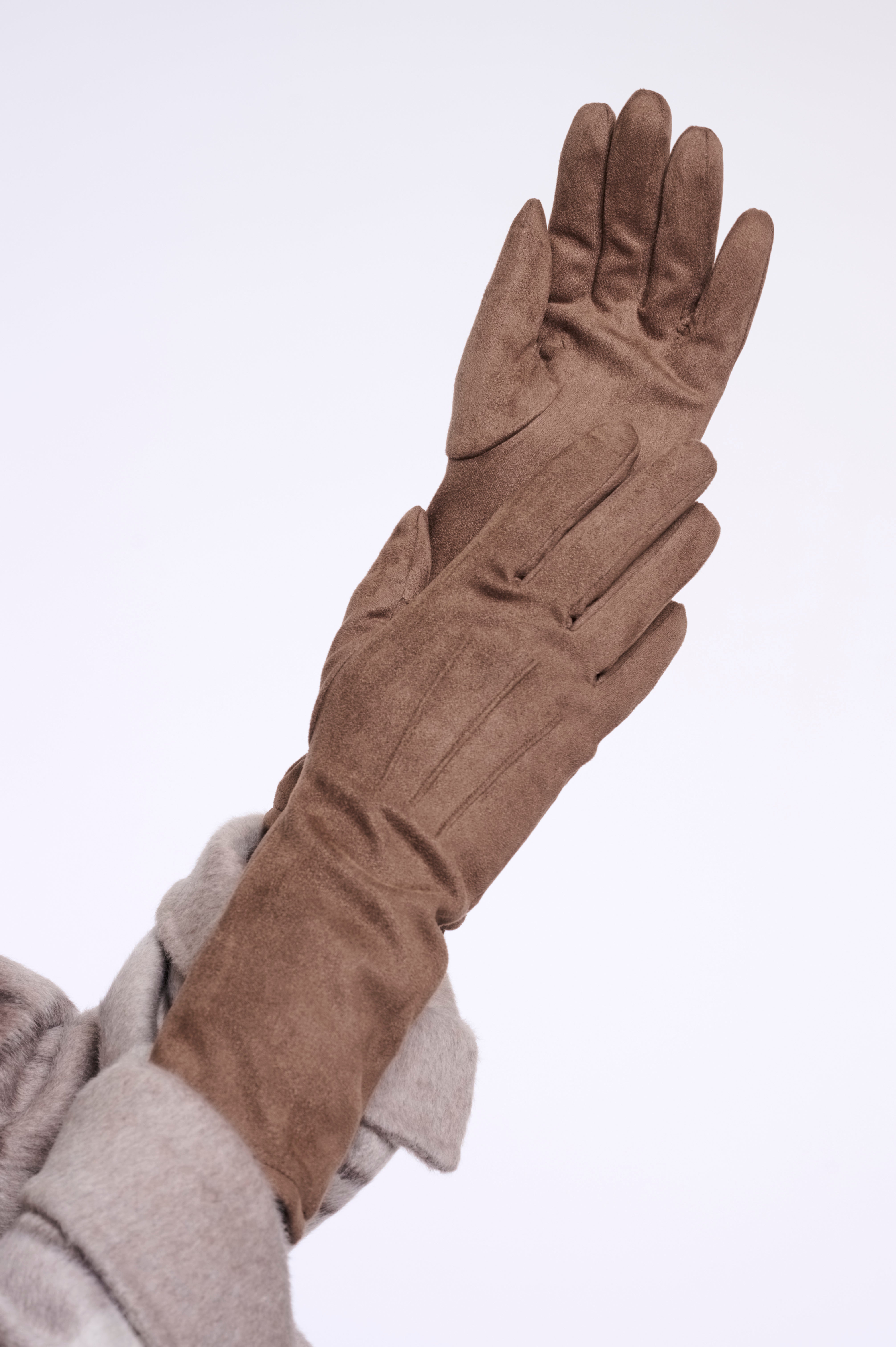 Guanti donna art. Feniks Rino & Pelle Brown russet