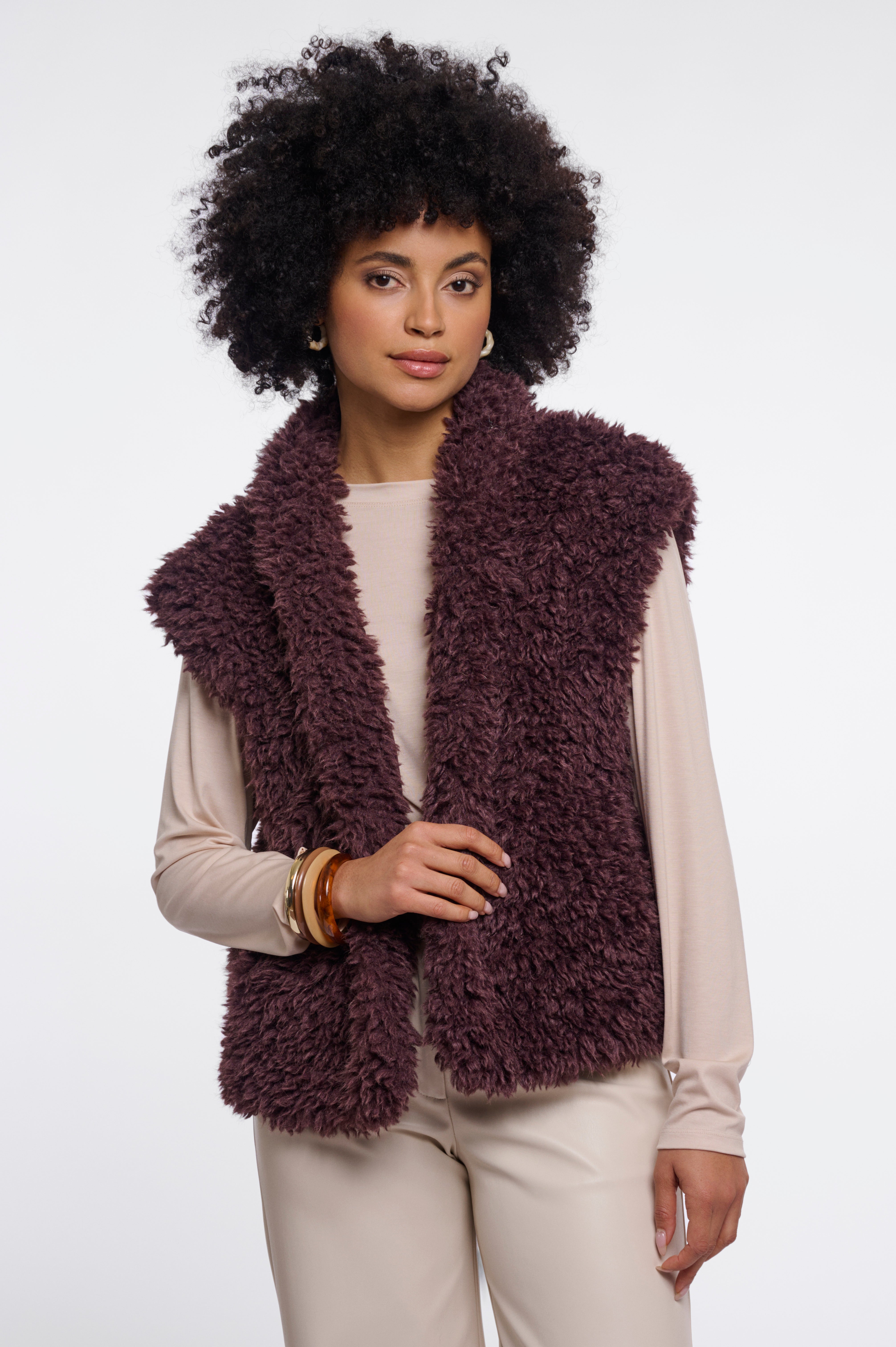 Cappotto donna art. Freya Rino & Pelle Chocolate bean