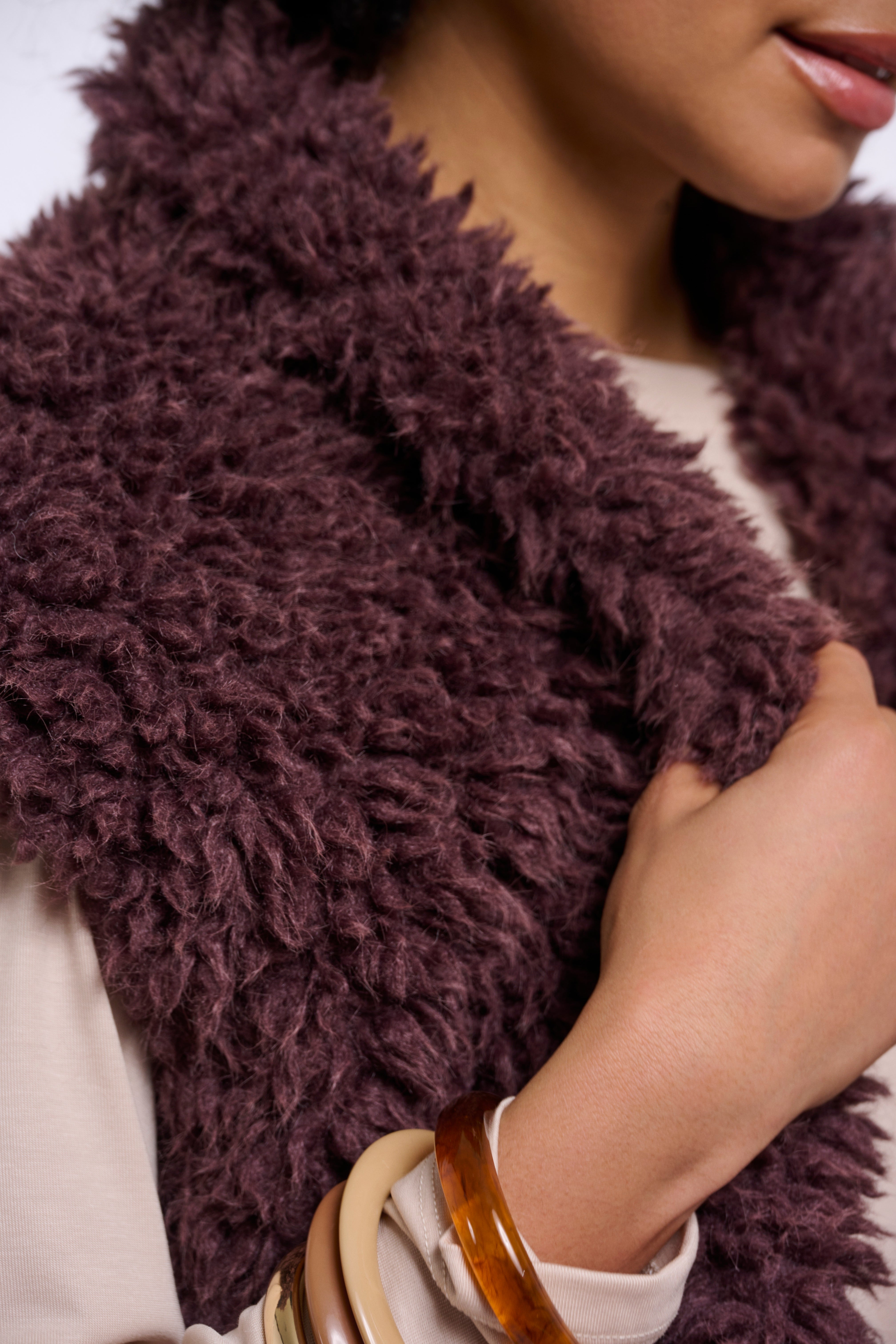 Cappotto donna art. Freya Rino & Pelle Chocolate bean