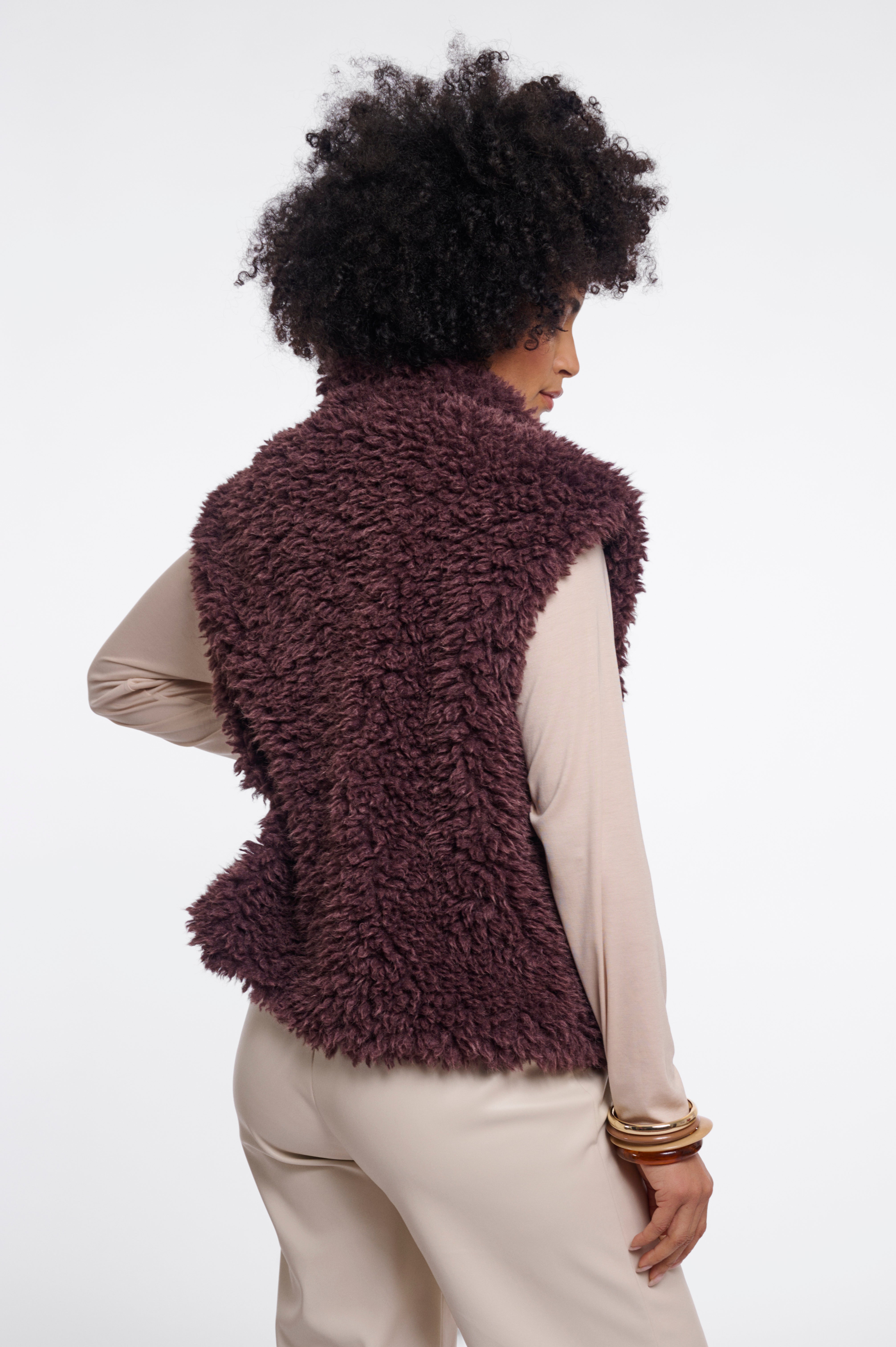 Cappotto donna art. Freya Rino & Pelle Chocolate bean