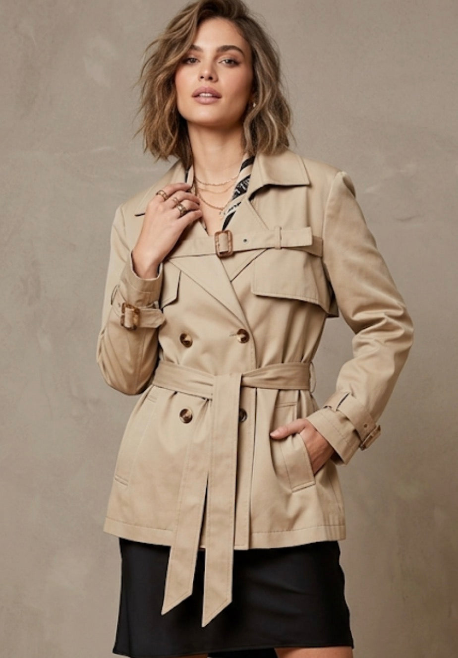 Trench corto donna - art. 611DD35007 - Denny Rose Primavera Estate 2026