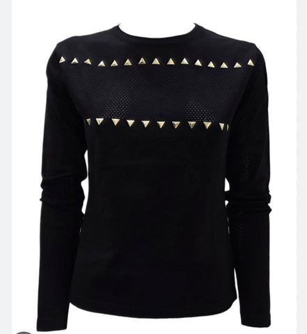 Maglia con borchie  - art. 521DD53002 - Denny Rose Autunno Inverno 2025/26