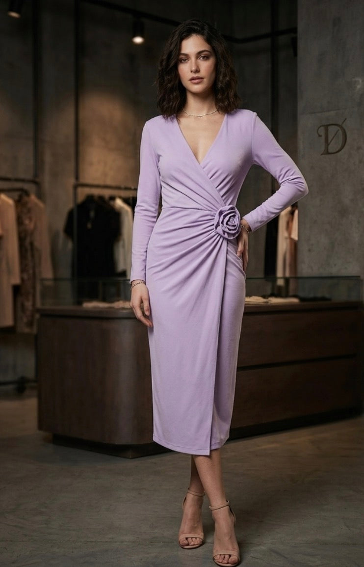 SHORT DRESS WITH FLOWERS art. 411DD14012 Denny Rose Spring Summer 2024 woman