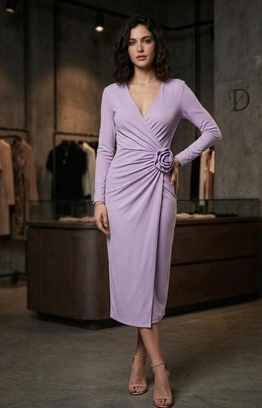 VESTIDO CORTO CON FLORES art. 411DD14012 Denny Rose Primavera Verano 2024 mujer