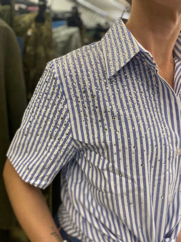 Camicia xkn brillantini donna Primavera estate 2025 A670 no brand