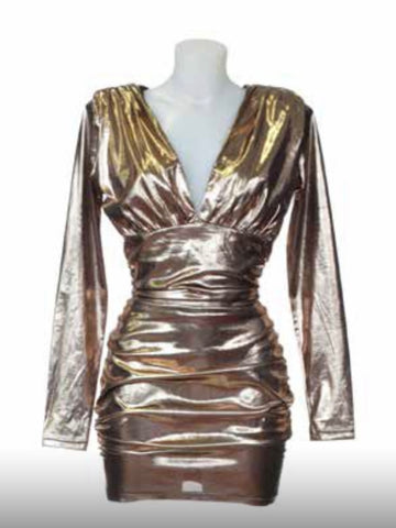 Abito lungo donna - art. 611DD14004 - Denny Rose Primavera Estate 2026 col argento