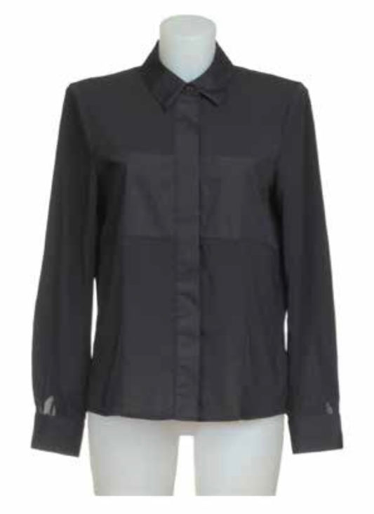Camicia con parti in georgette - art. 521DD45016 - Denny Rose Autunno Inverno 2025/26