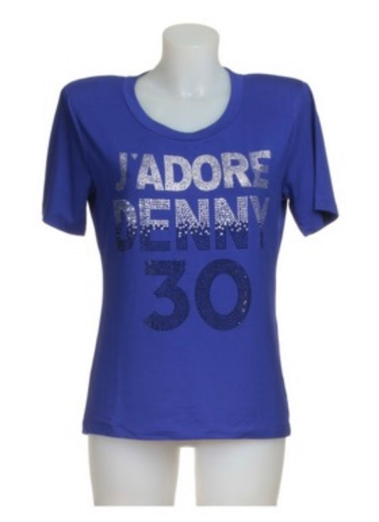 T-shirt con strass  - art. 521DD64009 - Denny Rose Autunno Inverno 2025/26