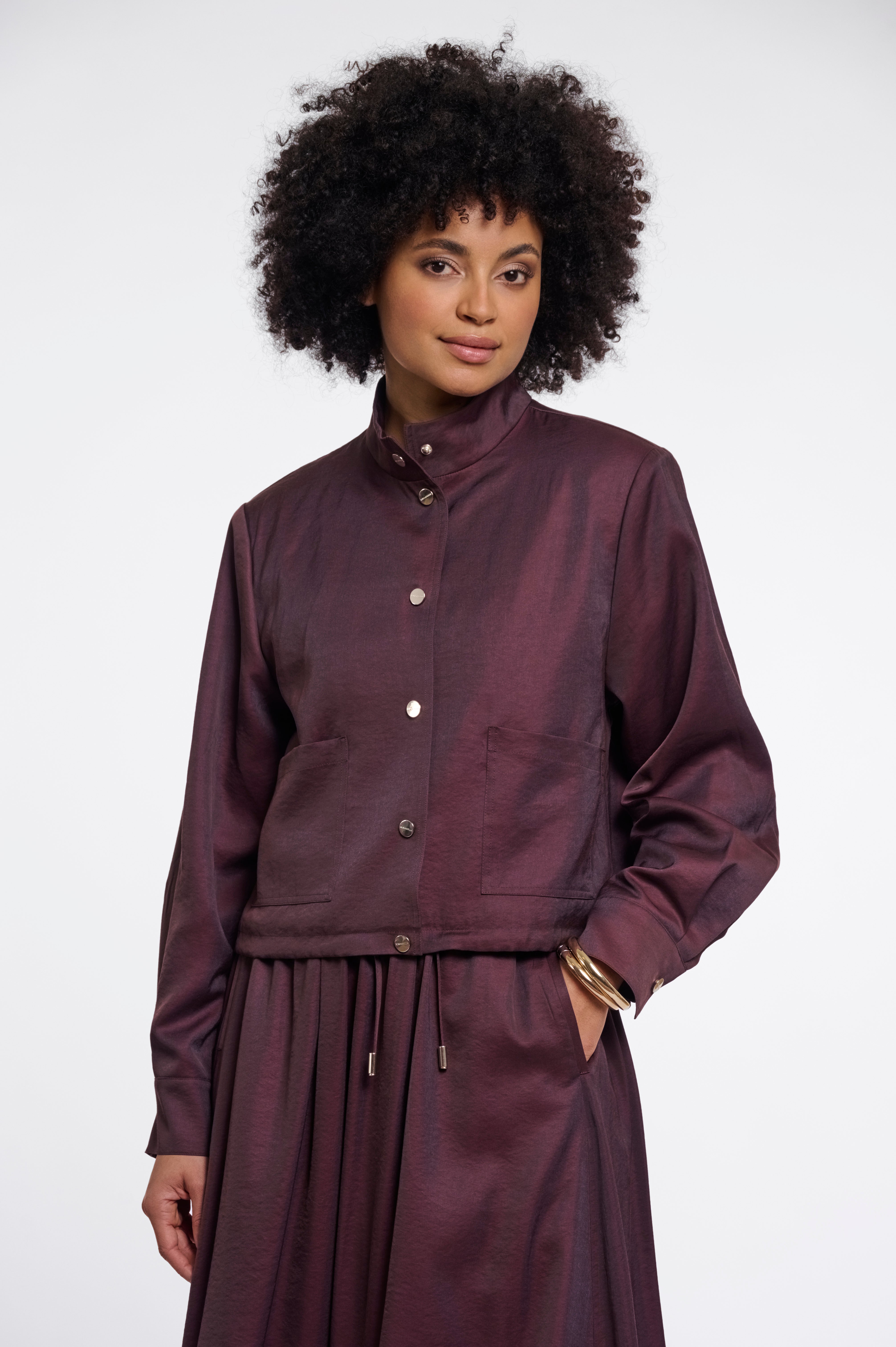 Giubbotto donna art. Gea Rino & Pelle Fudge cloak