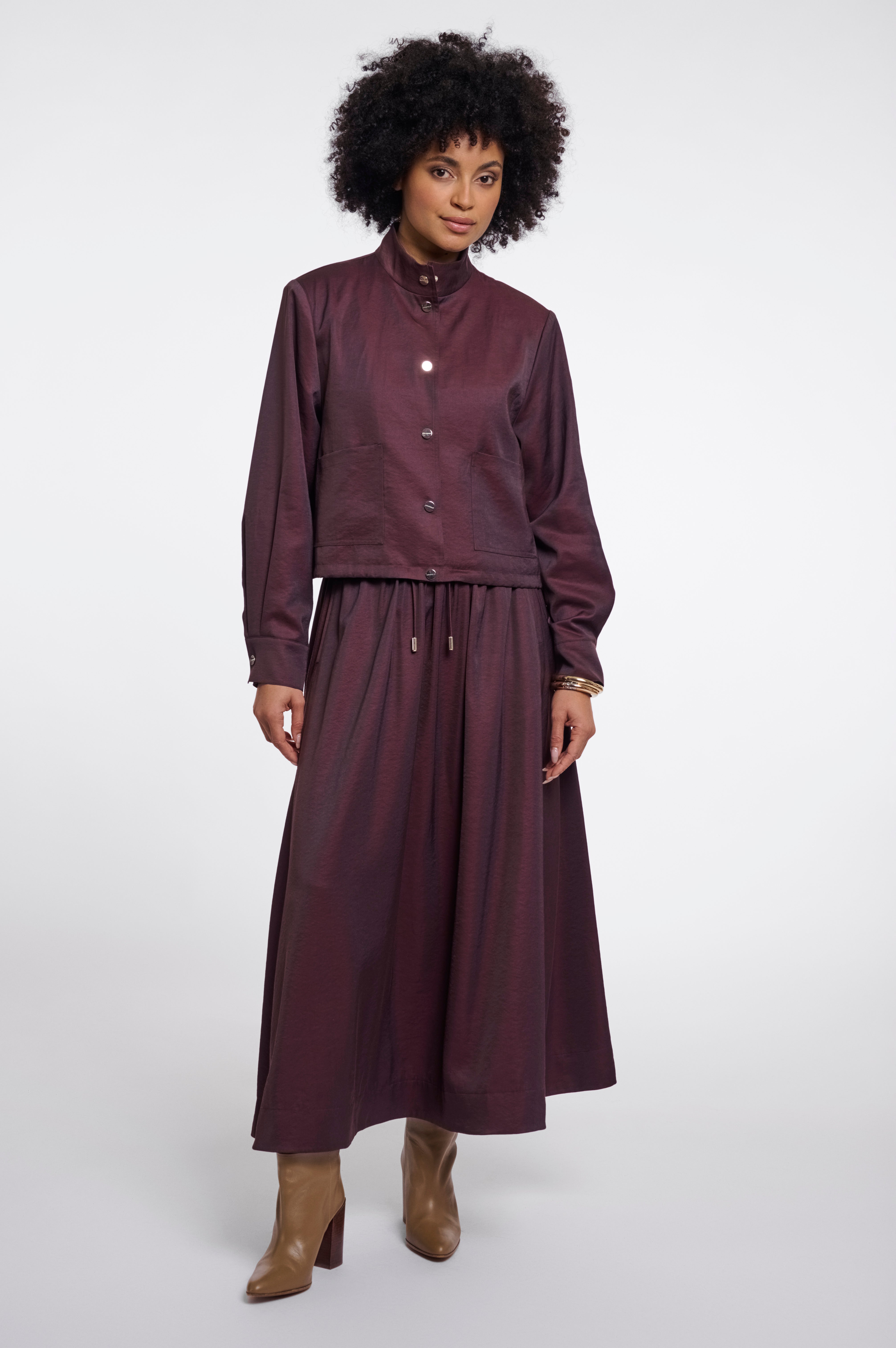 Giubbotto donna art. Gea Rino & Pelle Fudge cloak
