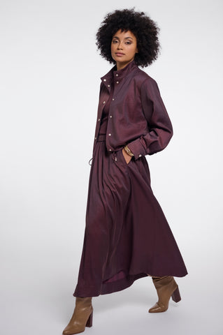 Giubbotto donna art. Gea Rino & Pelle Fudge cloak