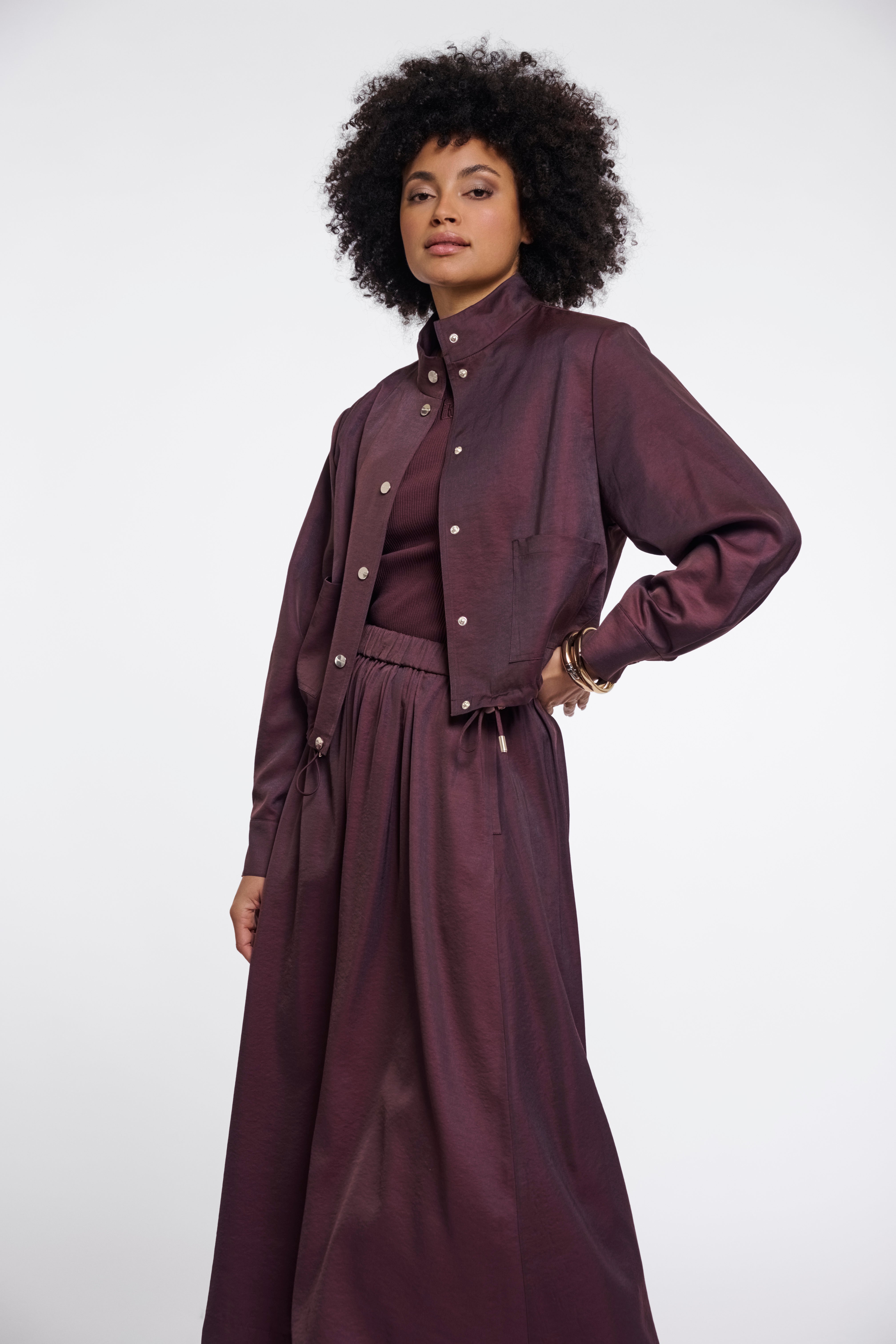 Giubbotto donna art. Gea Rino & Pelle Fudge cloak