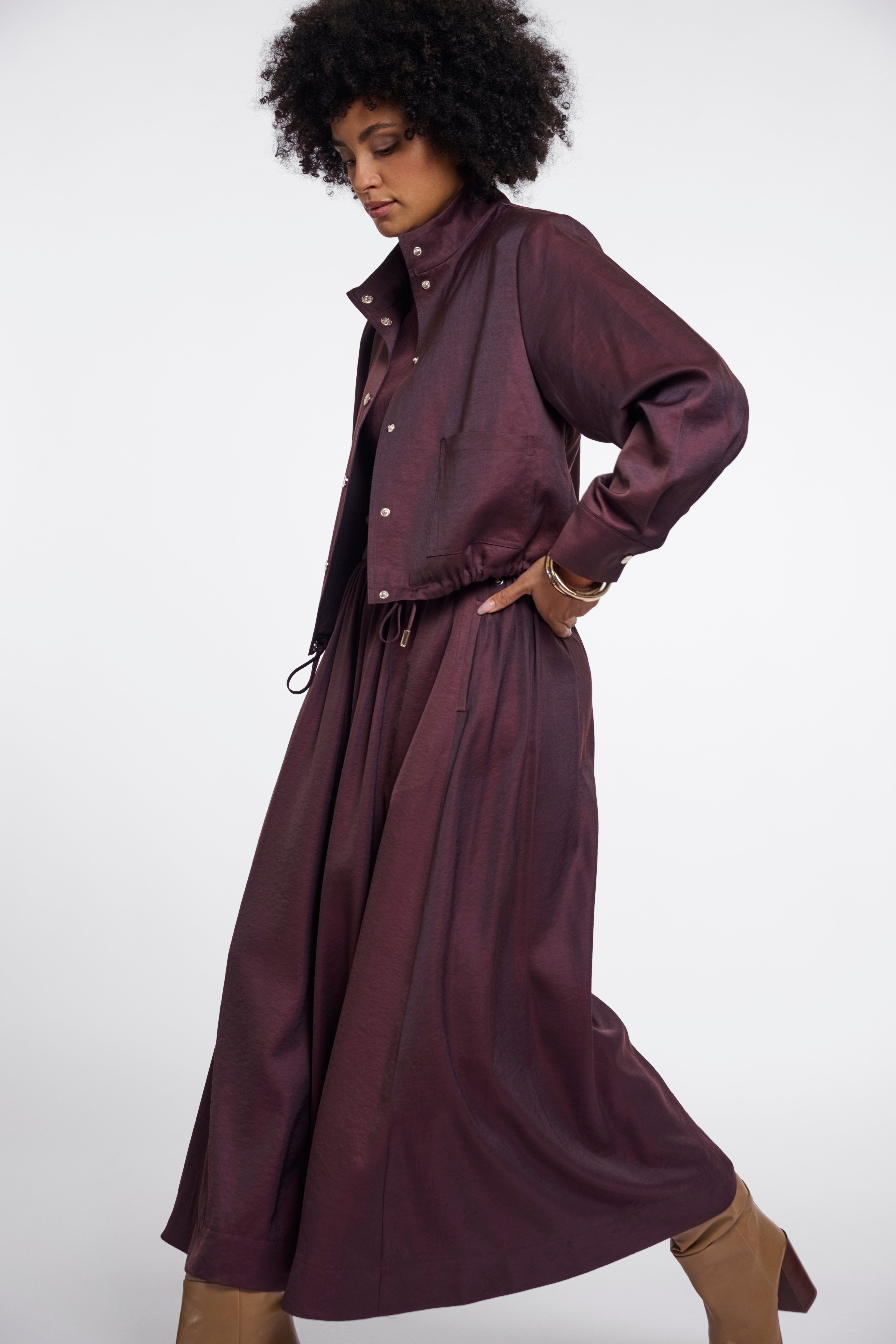 Giubbotto donna art. Gea Rino & Pelle Fudge cloak