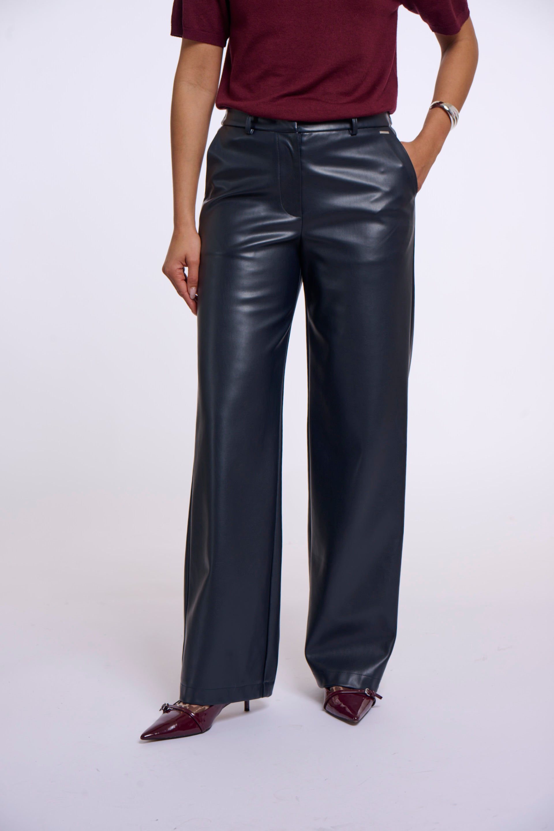 Pantaloni donna art. Georgina regular Rino & Pelle Dark navy