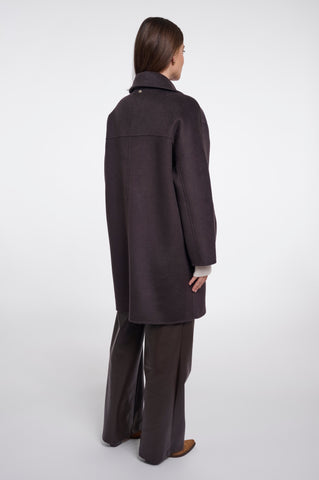 Cappotto donna art. Geza Rino & Pelle Dark brown