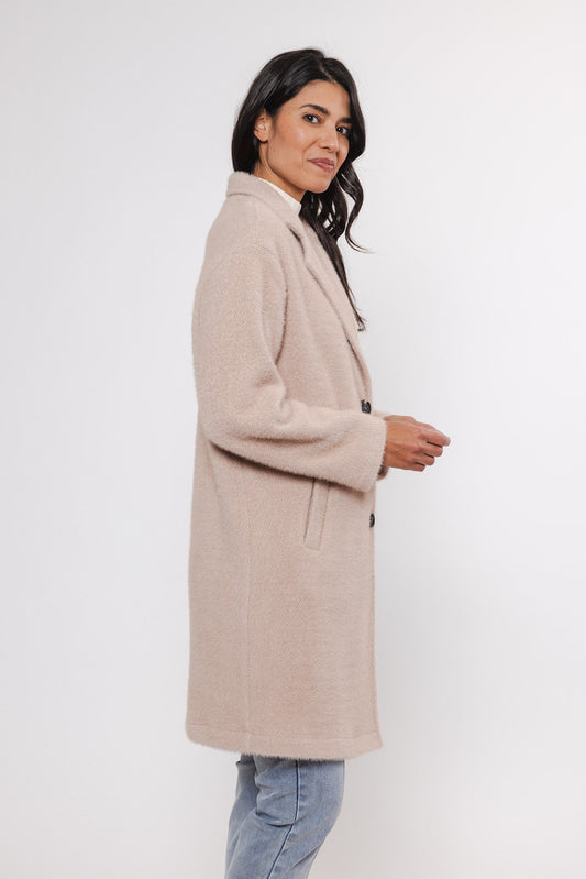 Cappotto GWEN LONG SINGLE BREASTED COAT  Rino & Pelle Autunno Inverno 2024/25 Light powder