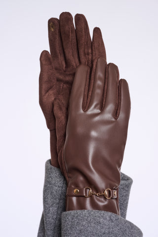 Guanti donna art. Havila Rino & Pelle Coffee roast