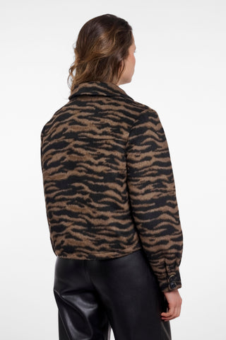 Giacca donna art. Helge Rino & Pelle Brown zebra