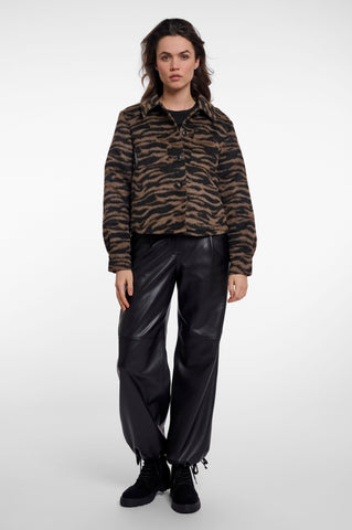 Giacca donna art. Helge Rino & Pelle Brown zebra