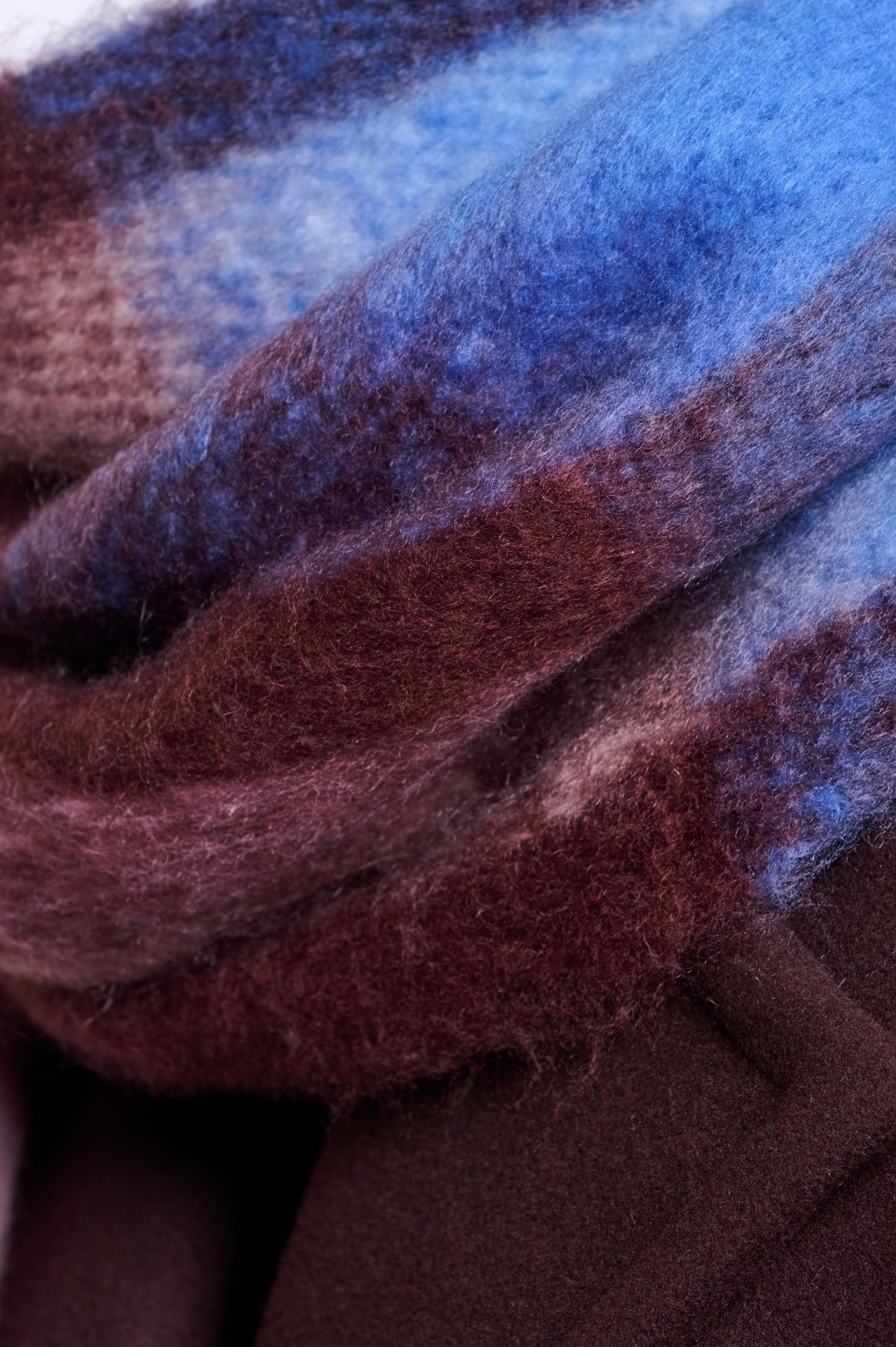 Sciarpa donna art. Hibbe Rino & Pelle Blue fudge check