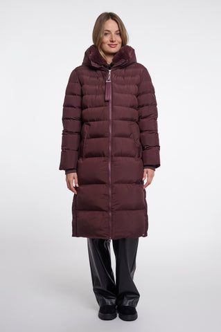 Piumino donna art. Hudson Rino & Pelle Fudge cloak