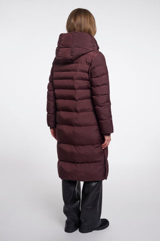 Piumino donna art. Hudson Rino & Pelle Fudge cloak