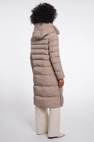 Piumino donna art. Hudson Rino & Pelle Mocha latte