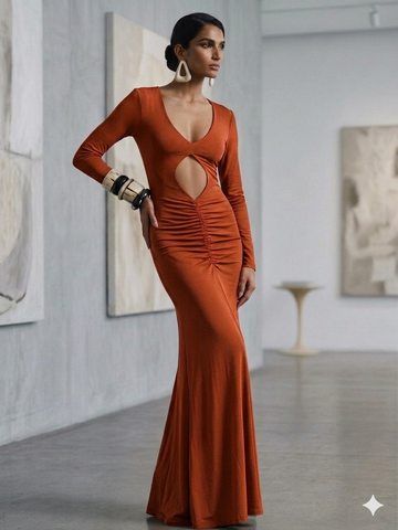 Abito lungo donna - art. 611DD14003 - Denny Rose Primavera Estate 2026