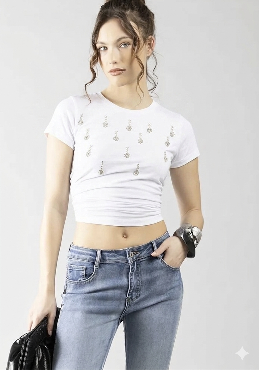 T-shirt donna - art. 611ND64005 - Denny Rose Primavera Estate 2026