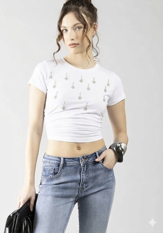 T-shirt donna - art. 611ND64005 - Denny Rose Primavera Estate 2026