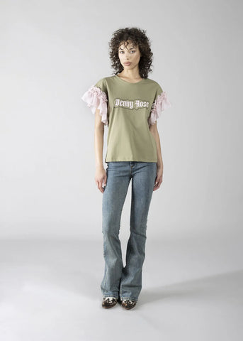 T-shirt con applicazioni donna - art. 611DD44010 - Denny Rose Primavera Estate 2026
