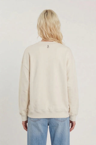 Felpa PFEIFFER maniche lunghe con arricciatura scollo a V con baguette più pietre art. RDP2601033005 Donna Relish Primavera Estate 2026