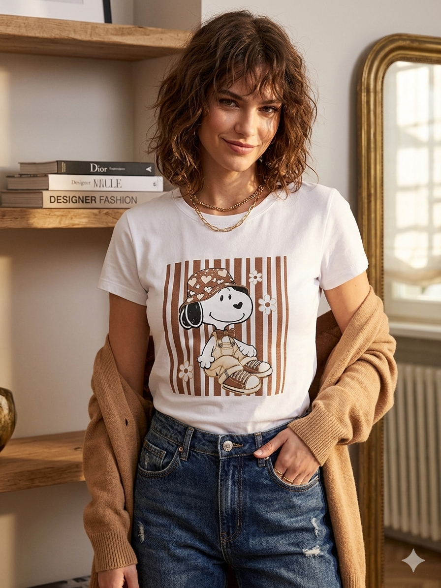 Maglia Snoppy   Donna C172 Camilla Roma official SS 2026