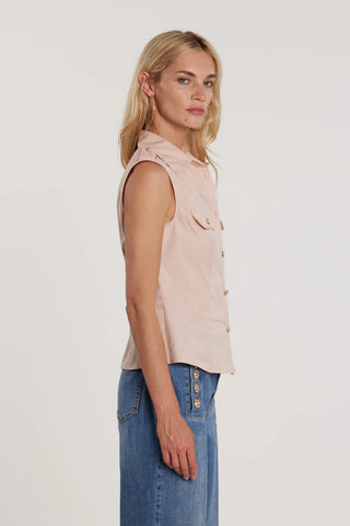 Camicia GORA smanicata con snap più alette più patte art. RDP2603056056 Donna Relish Primavera Estate 2026