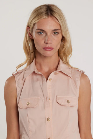 Camicia GORA smanicata con snap più alette più patte art. RDP2603056056 Donna Relish Primavera Estate 2026