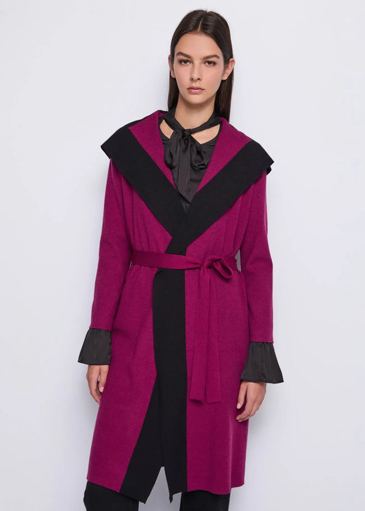 Cardigan in maglia con cintura  - art. 521DD33001 - Denny Rose Autunno Inverno 2025/26