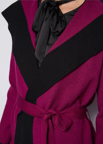 Cardigan in maglia con cintura  - art. 521DD33001 - Denny Rose Autunno Inverno 2025/26