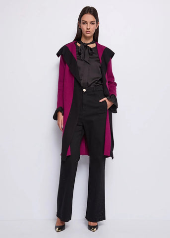 Cardigan in maglia con cintura  - art. 521DD33001 - Denny Rose Autunno Inverno 2025/26